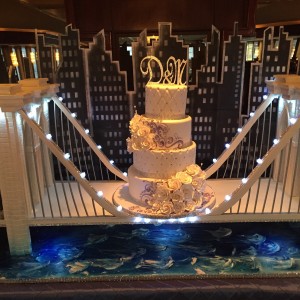 nautical wedding bridge cake